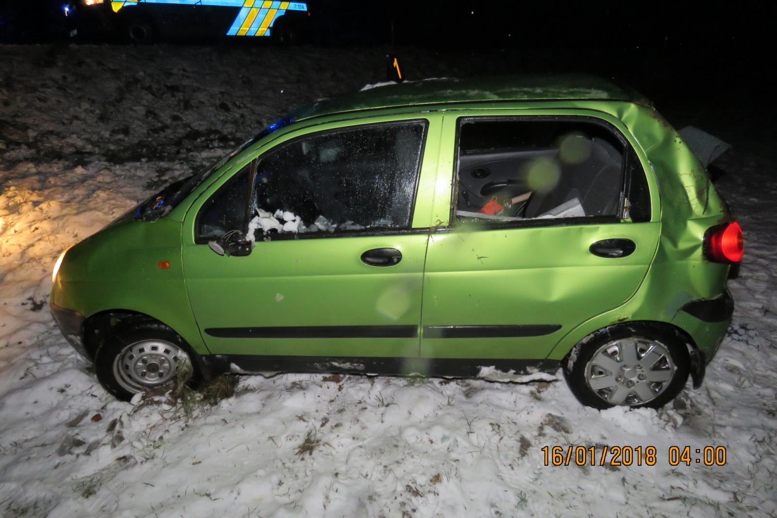 Havárie - Spáňov - 16.01.2018