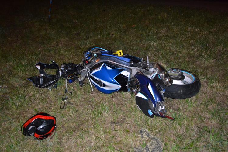 Havárie motocyklistky