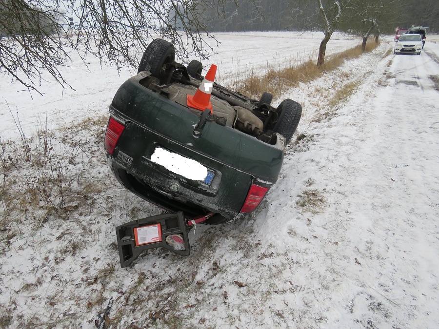 Havárie vozidla Octavia