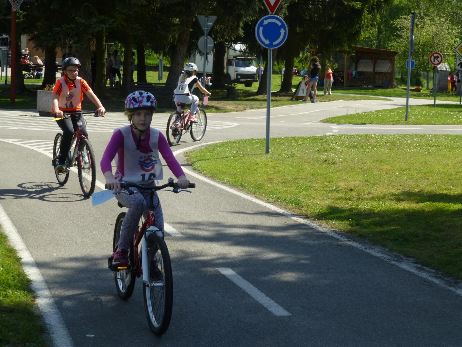 J.Hradec - Okresní kolo soutěže mladých cyklistů.JPG