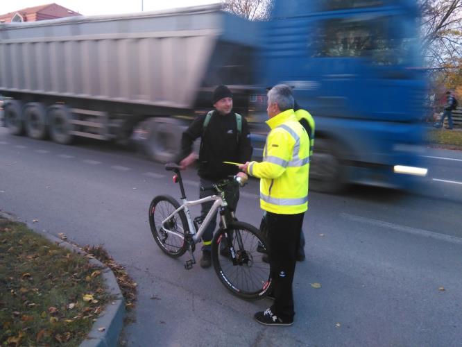 Kontrola cyklistů