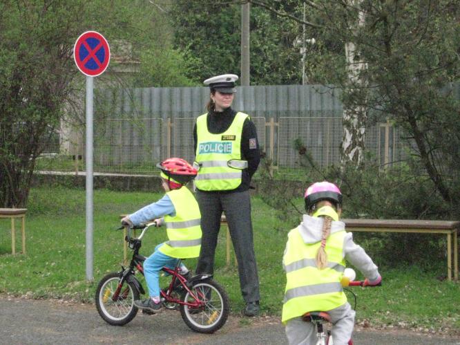 Kontrola malých cyklistů