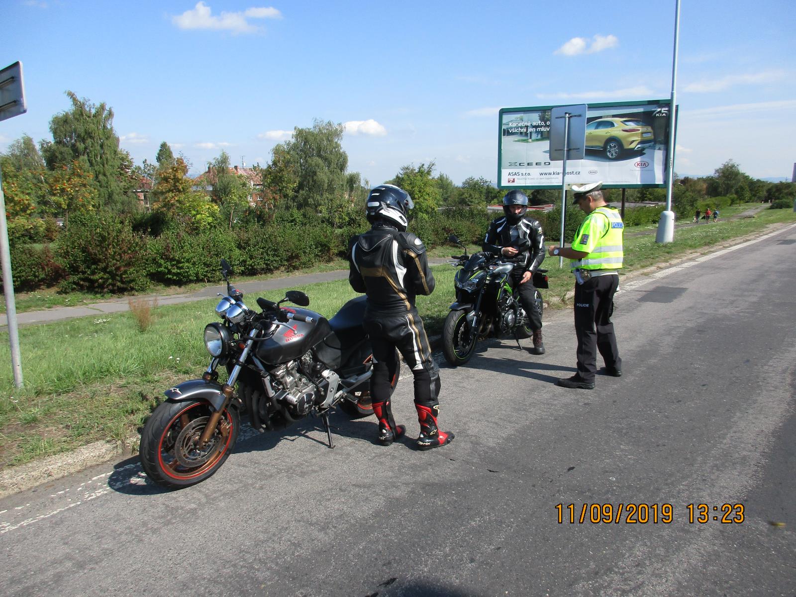 Kontrola motocyklistů