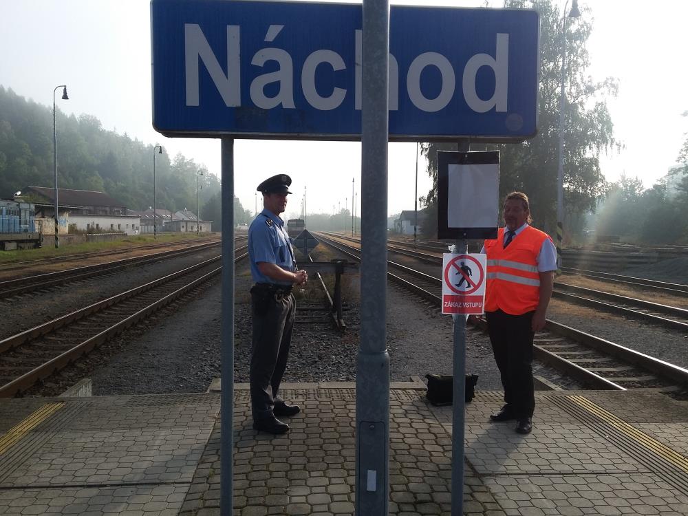 Kontrola vstupu do kolejiště