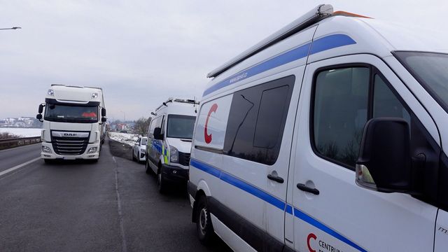 Kontroly nákladní dopravy v Mohelnici