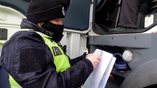 Kontroly nákladní dopravy v Mohelnici