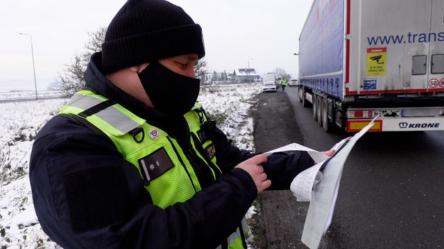 Kontroly nákladní dopravy v Mohelnici