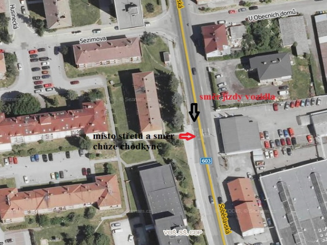 Místo DN - chodec x vozidlo NP - Tábor - Kopeček.jpg