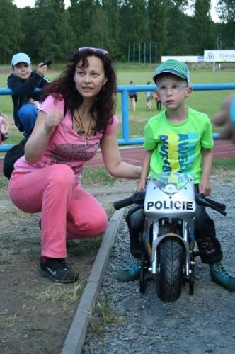 Minibike v barvách Policie ČR.JPG