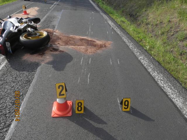 Místo dopravní nehody II/210