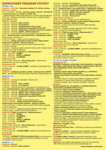 Mobil salon 2011 program