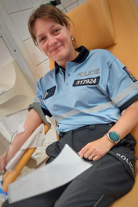 Náchodští policisté darovali další litry krve - 30.6.2023