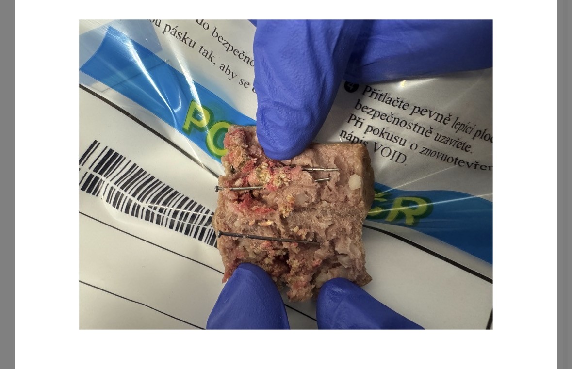 Nastražené uzeniny, Písek