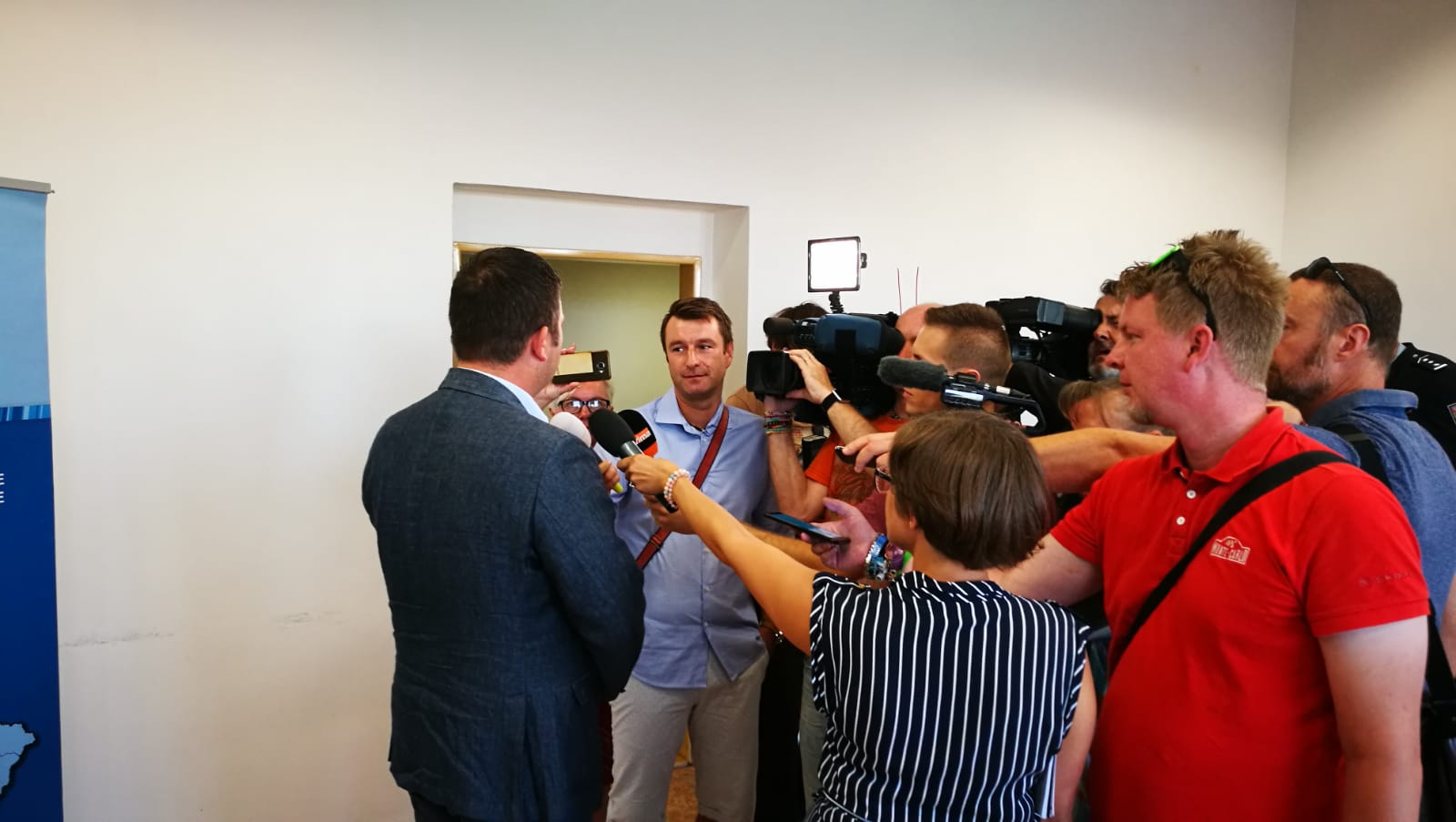 Návštěva ministra v HK 23.8.2018 - obvodní oddělení tisková konference