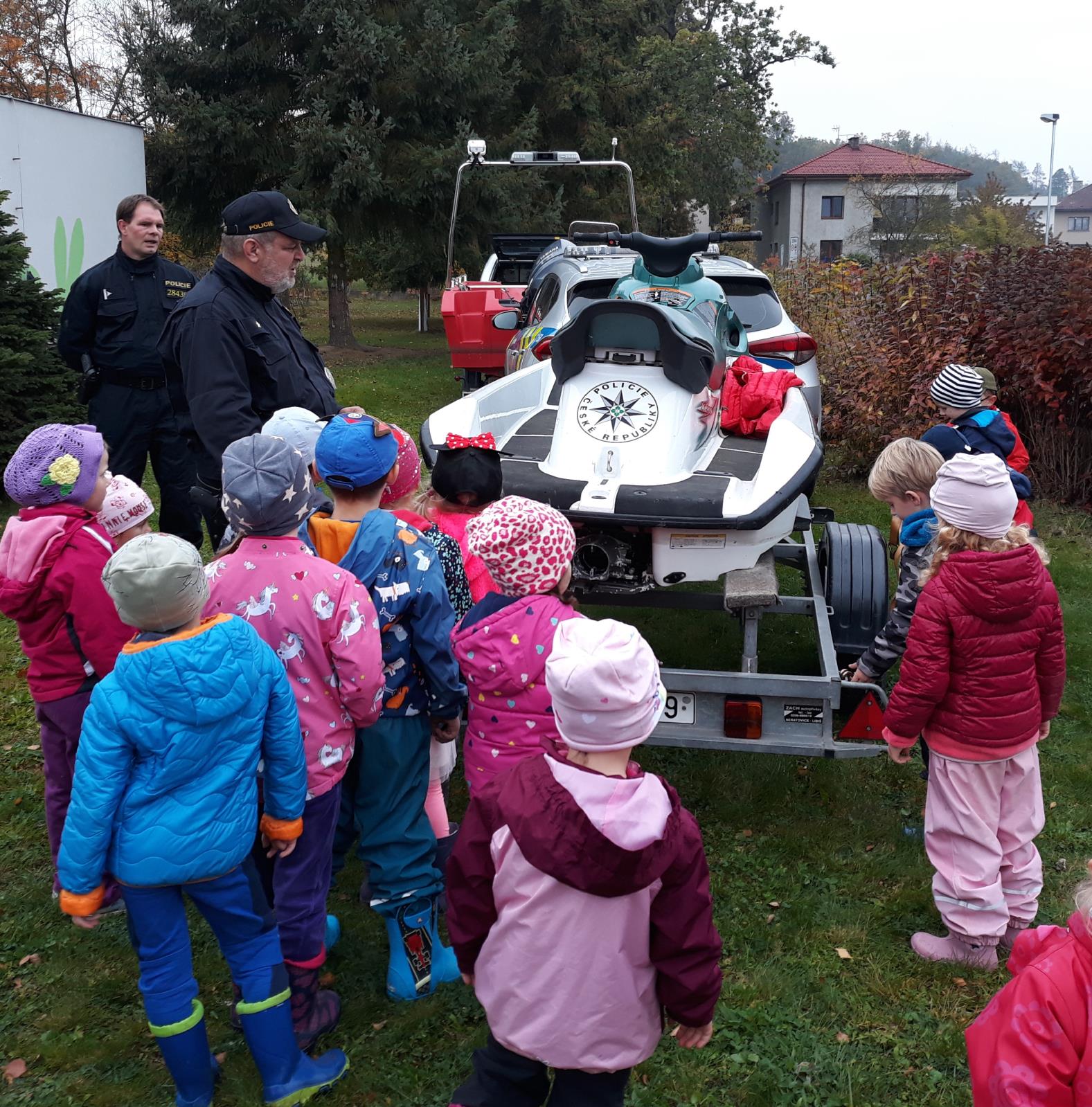 Návštěva policistů v MŠ Týnec nad Sázavou