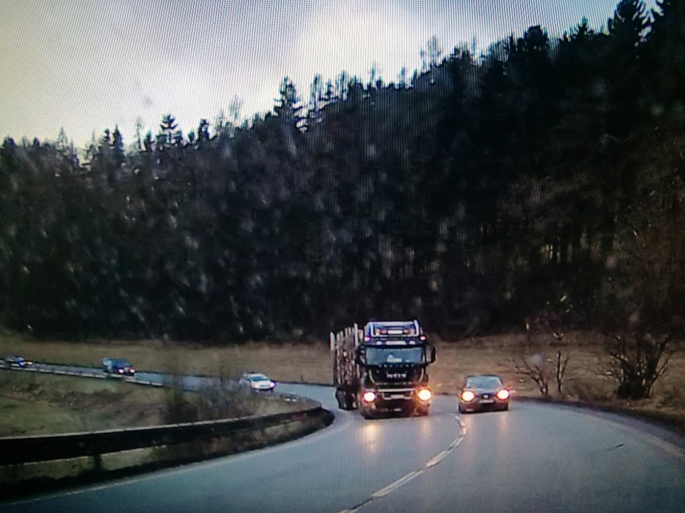 Nebezpečné předjíždění u Vidochova ze dne 20. 01. 2020