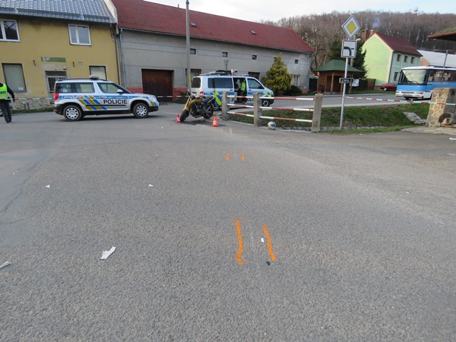 Nehoda motocyklisty