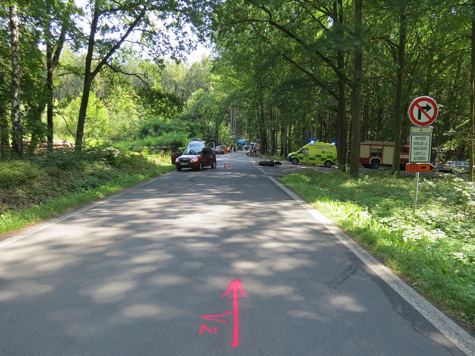 Nemojov, nehoda motocyklisty