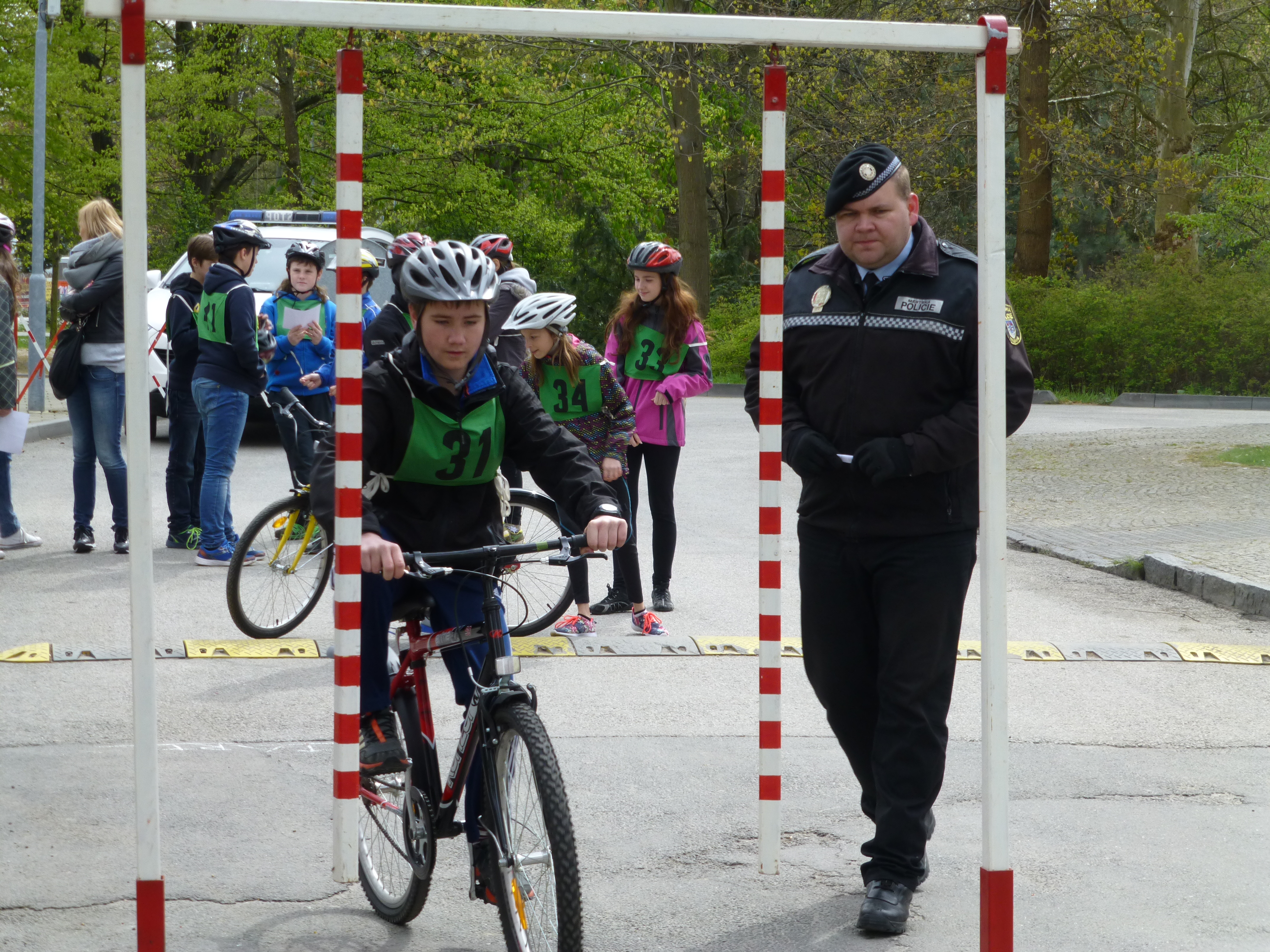 Oblastní kolo soutěže Mladých cyklistů z Třeboně.JPG