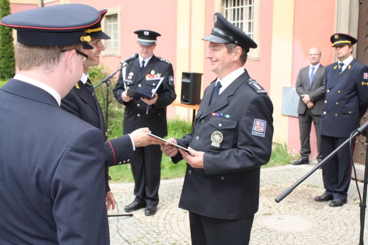 Oceněný plk. JUDr, František Dvořák