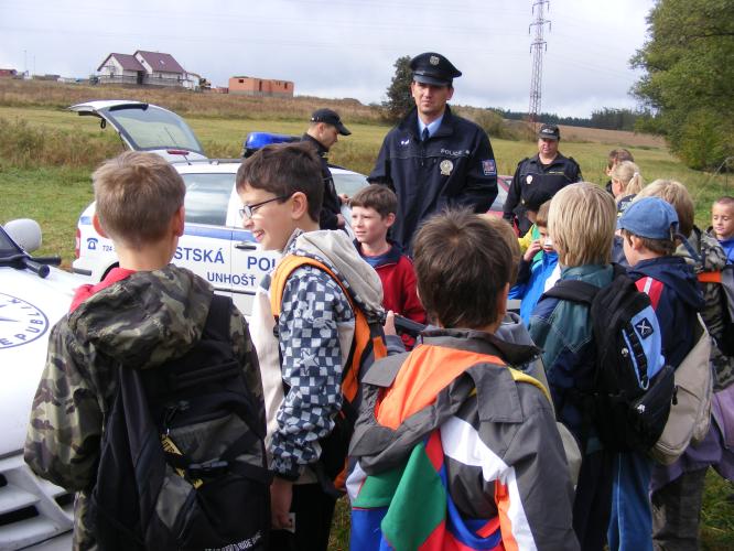 Osud přeje připraveným - Unhošť  - prohlídka služebních vozidel