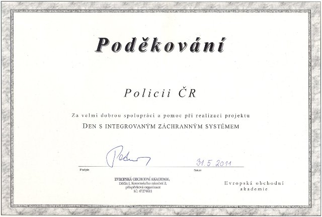 Poděkování