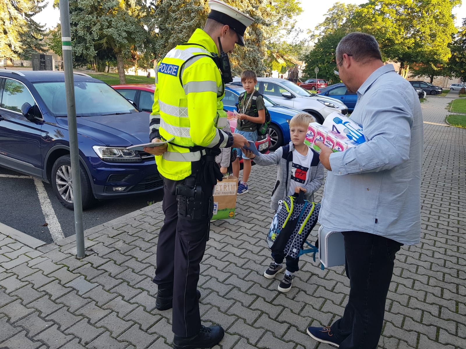 Policejní dohled na přechodech - "zebra"