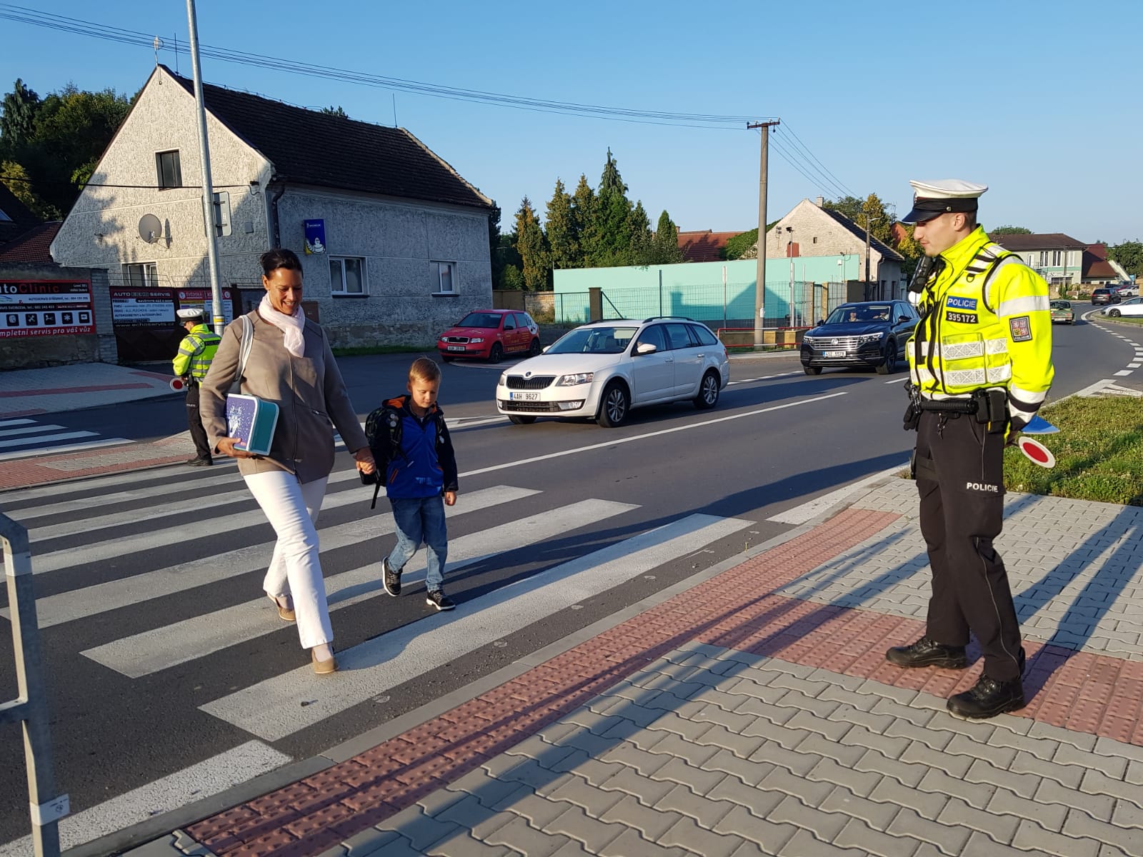 Policejní dohled na přechodech - "zebra"