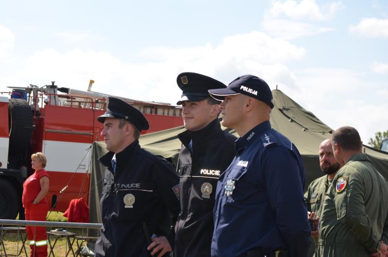 Policejní hlídka s polským kolegou