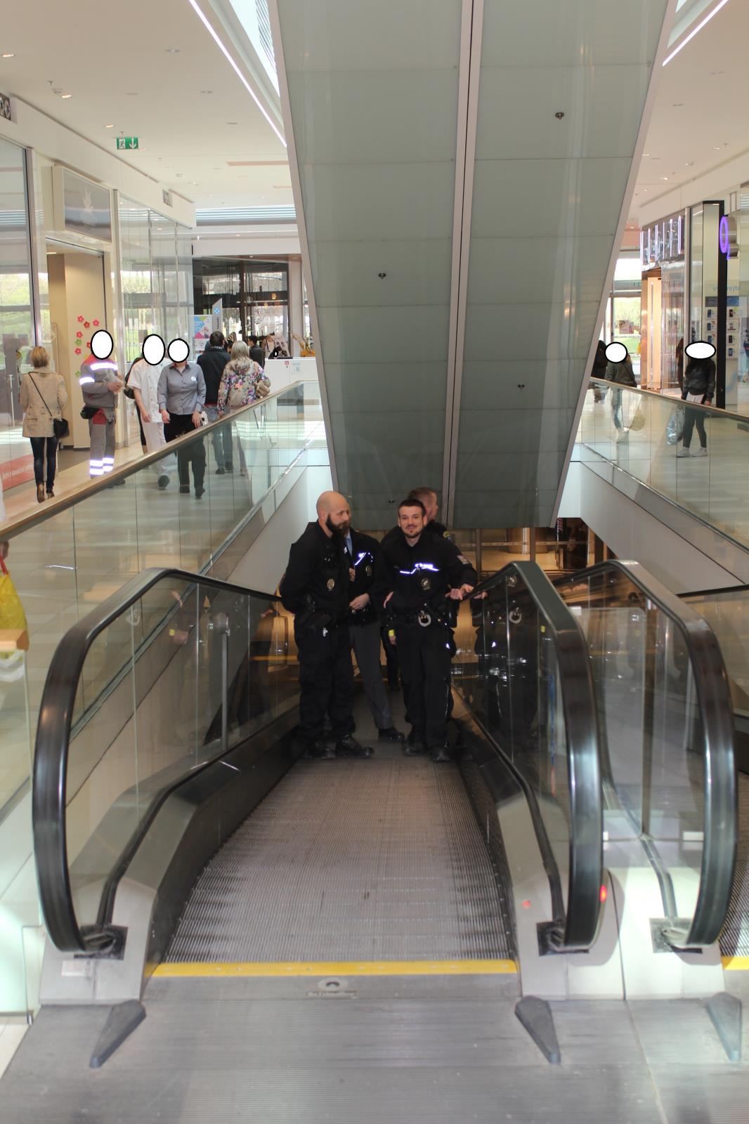 Policejní kontroly v obchodním domě