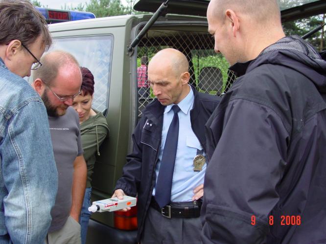 Policista a dräger 