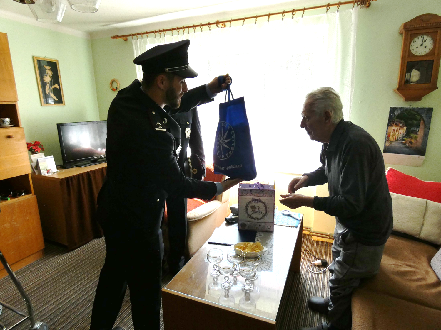 Policisté blahopřáli