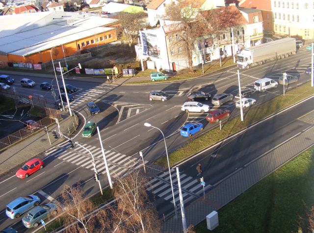 Policisté kontrolovali průjezd křižovatkami