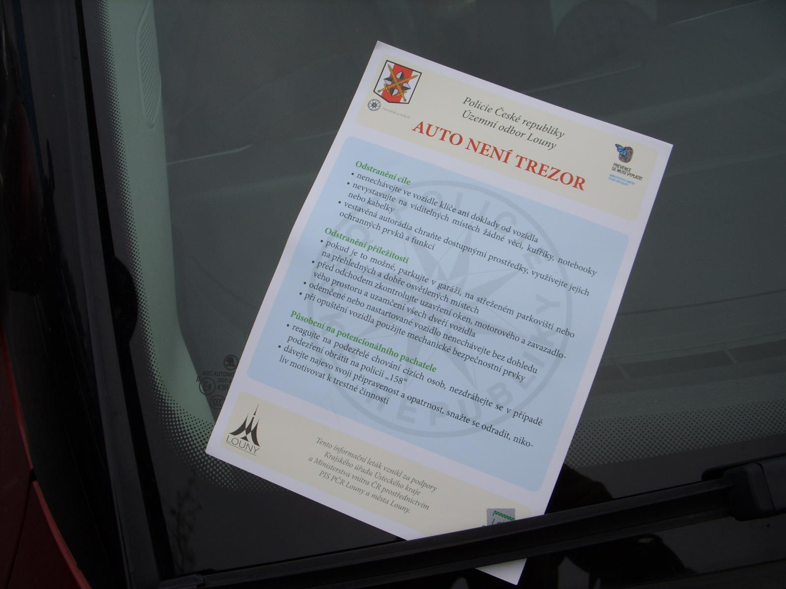 Policisté nabádají k opatrnosti