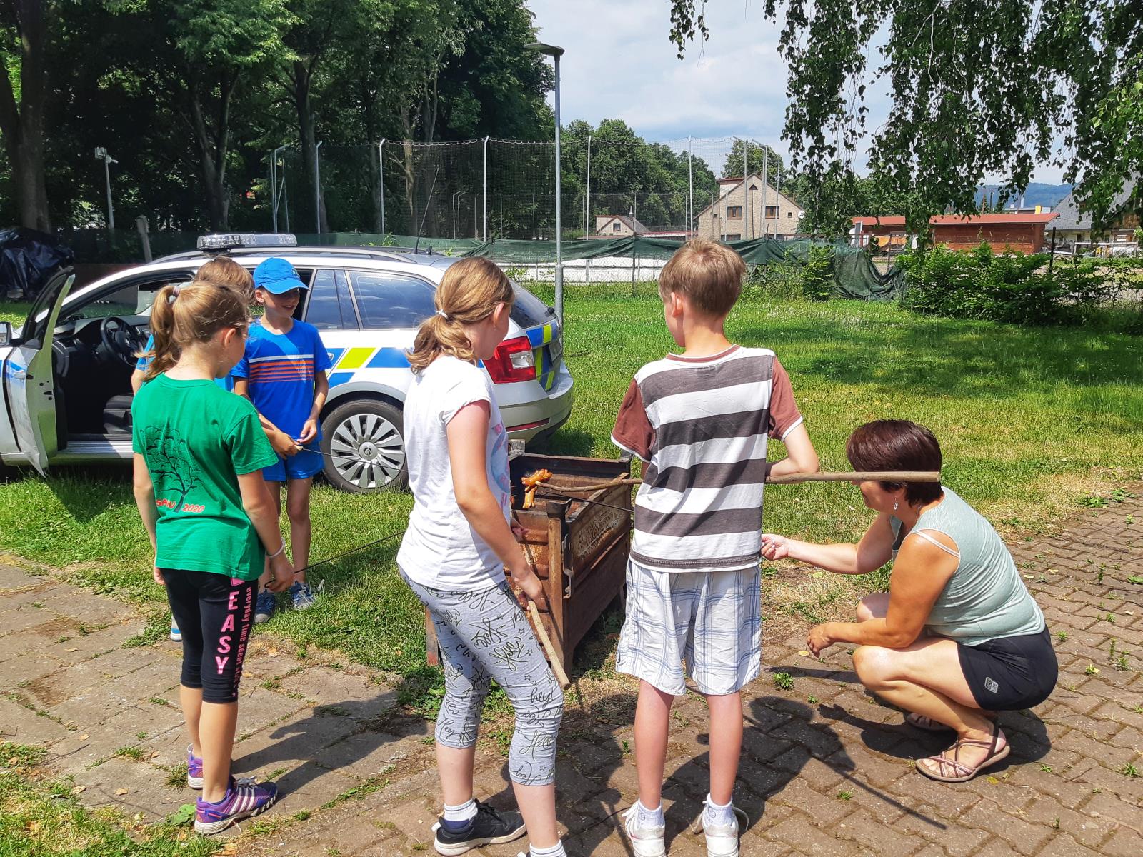Policisté přednášeli žákům ZŠ Velké Poříčí 29.6.2021
