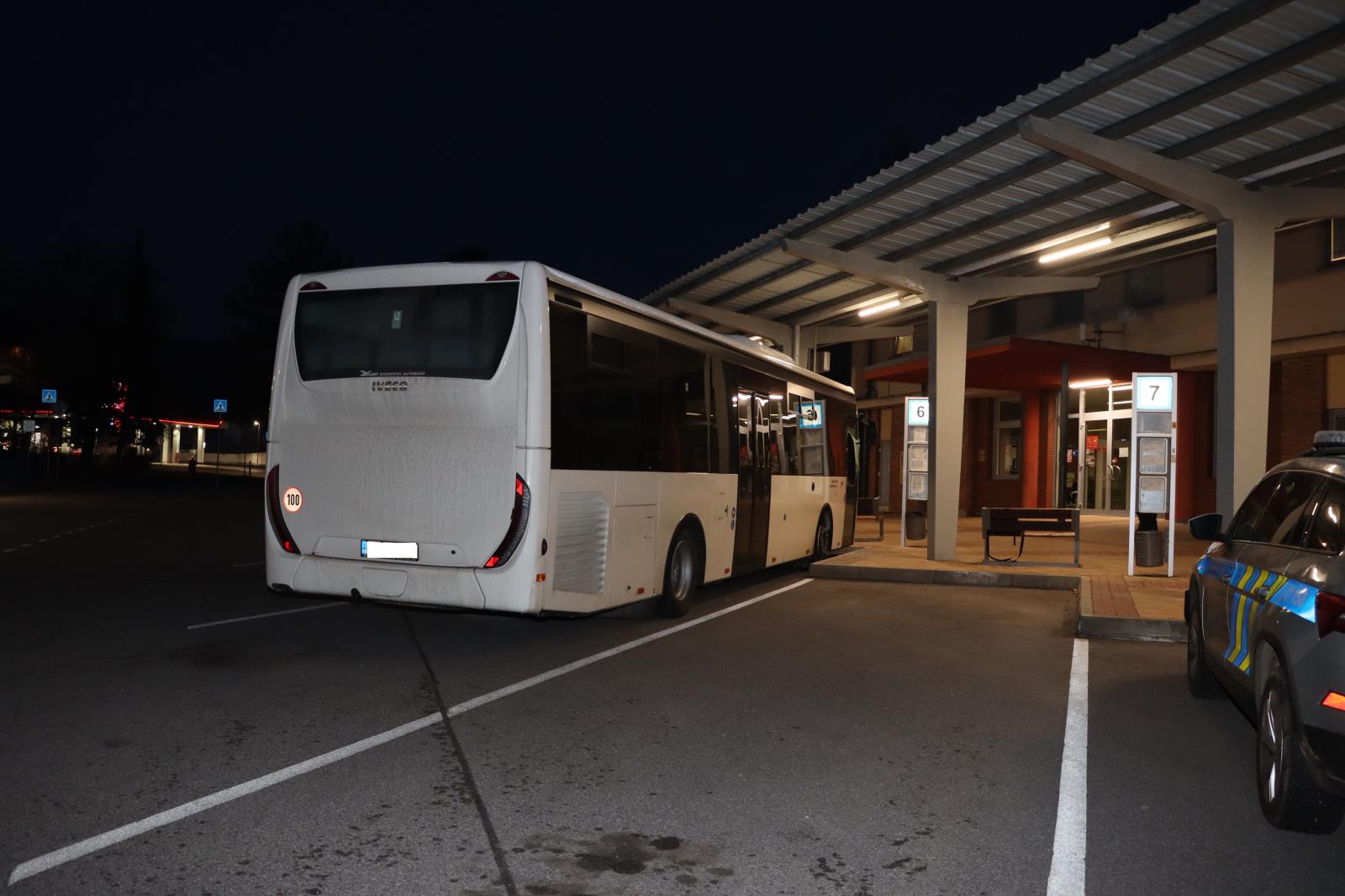 Poškození autobusu