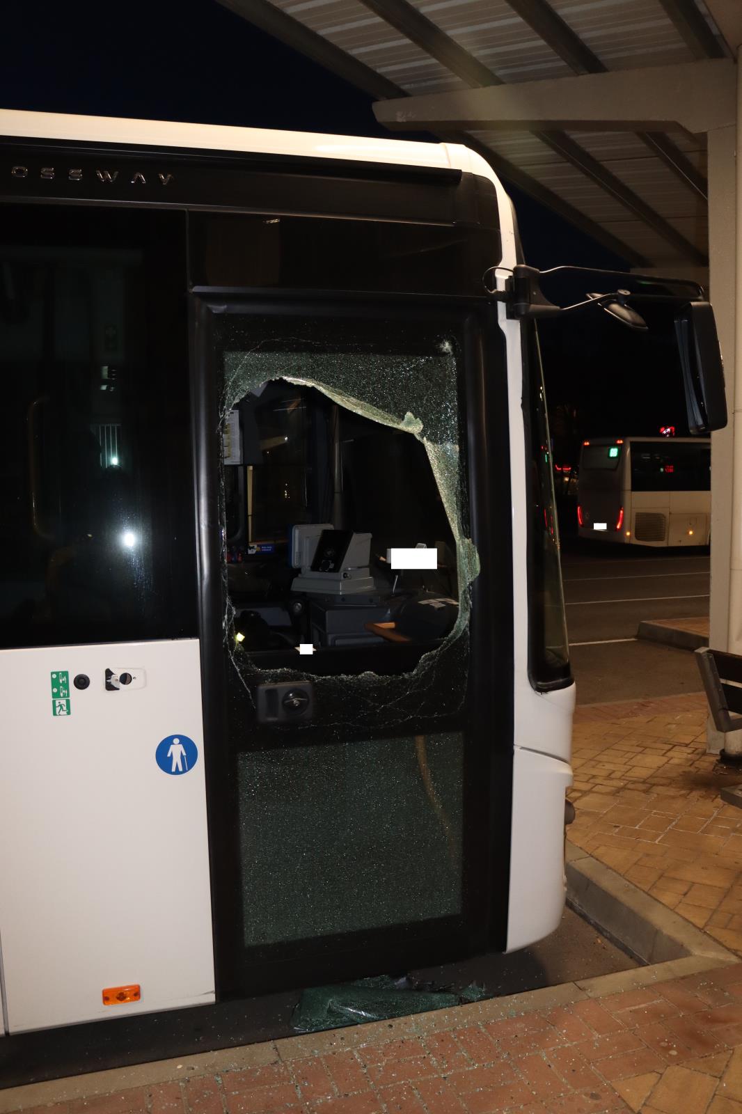 Poškození autobusu