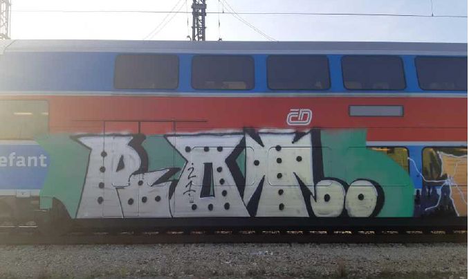 Posprejované vagóny