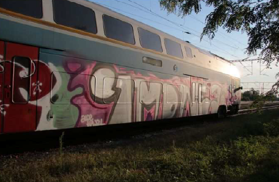 Posprejované vagony