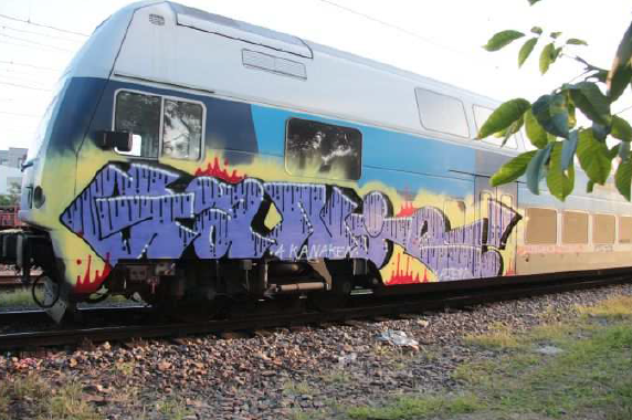 Posprejované vagony