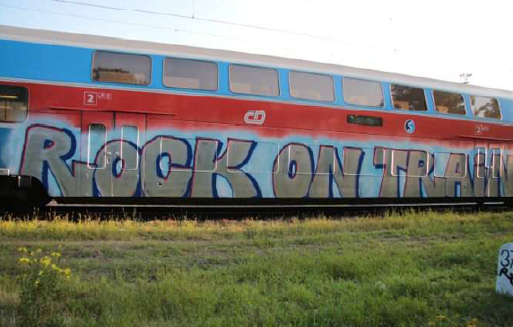 Posprejované vagony