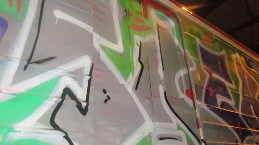 Posprejovaný vagon II