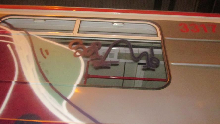 Posprejovaný vagon IV