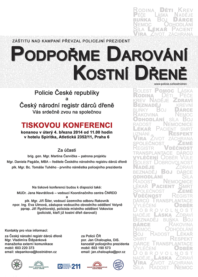 Pozvánka na tiskovou konferenci