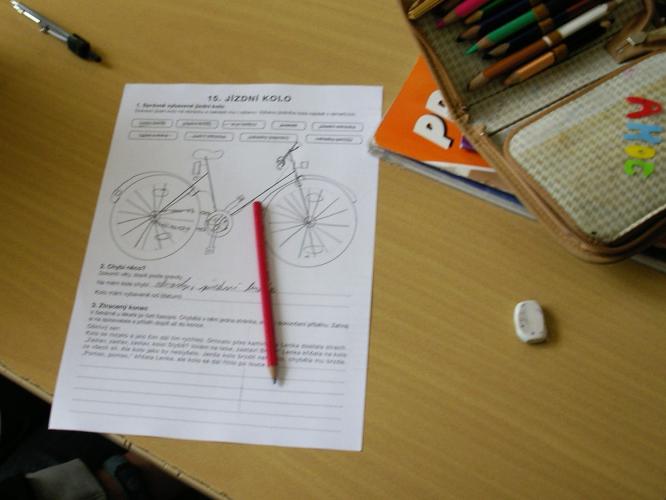 Pracovní list jízdní kolo