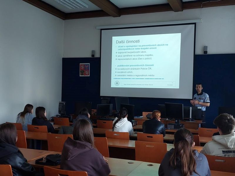 Praxe středoškolských studentů na ÚO Náchod - květen 2025