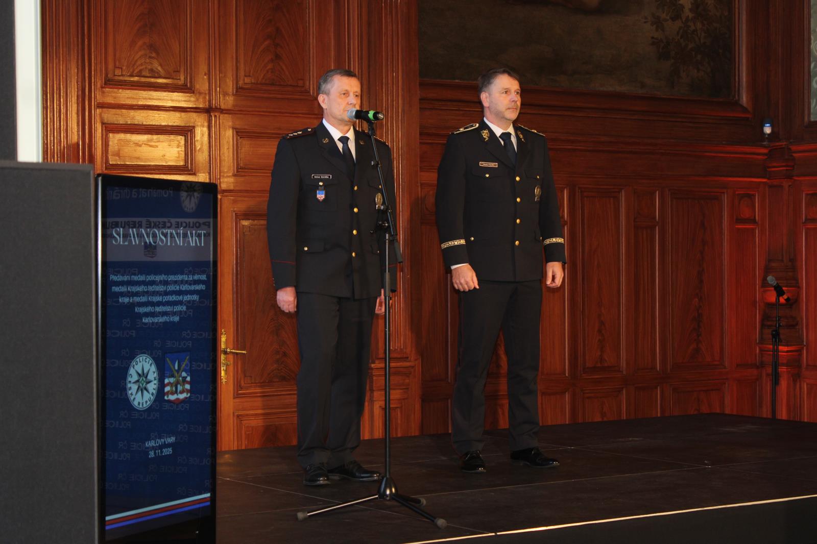 Předávání medailí