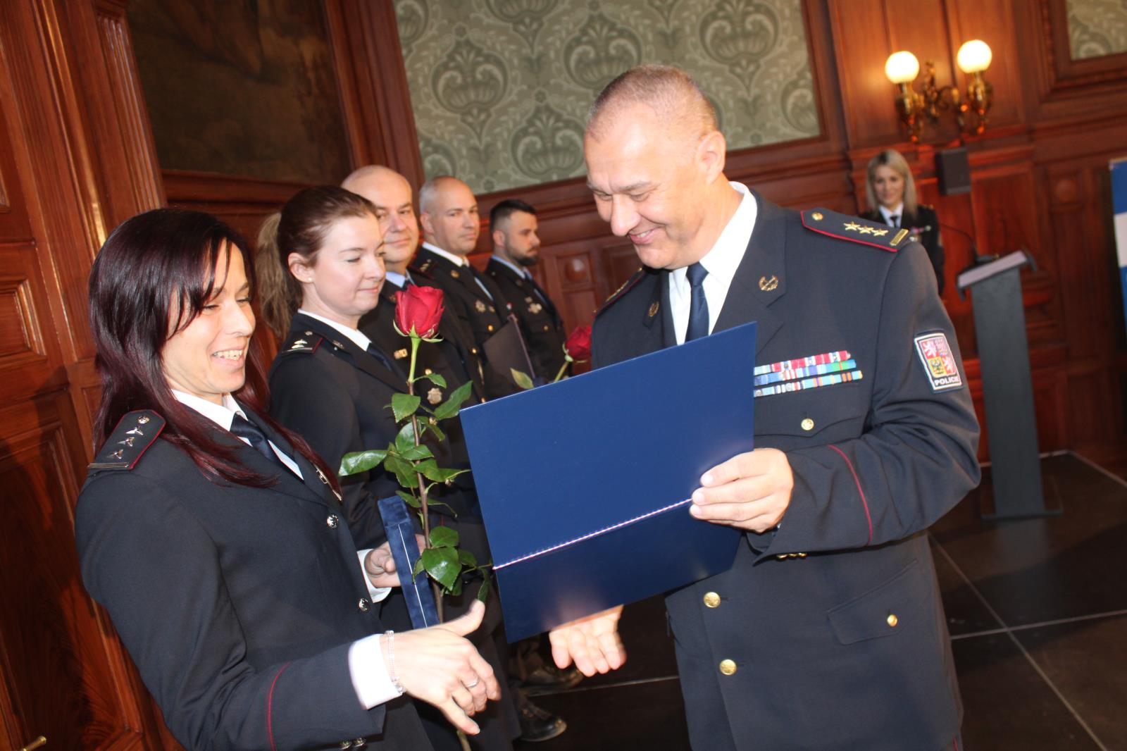 Předávání medailí