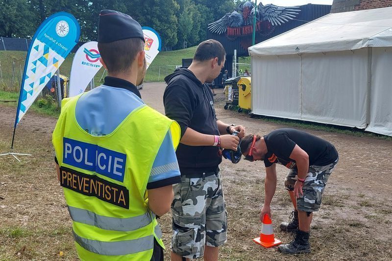 Preventivní činnost na josefovském festivalu - Jaroměř - 10.8.2023