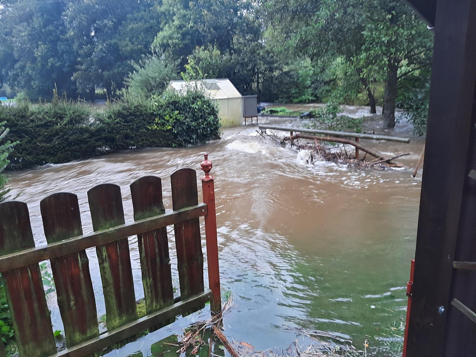Protržená hráz Zdoňov - Náchodsko